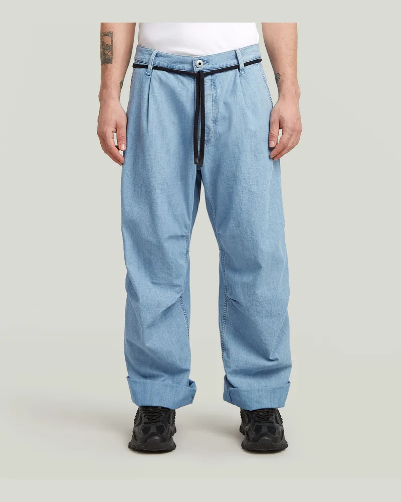G-STAR RAW Pleated Denim Jeans - Hellblau - Herren Hellblau