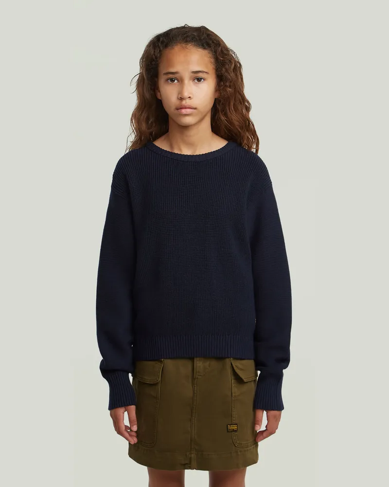 G-STAR RAW Girls Knit Sweatshirt - Dunkelblau - mädchen Dunkelblau