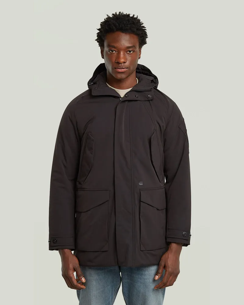 G-STAR RAW Multipocket Padded Parka - Schwarz - Herren Schwarz