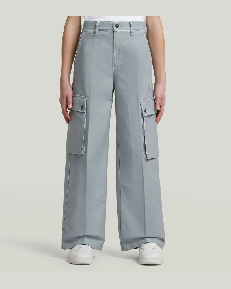 G-STAR RAW Girls High Waist Cargohose - Hellblau - mädchen Hellblau