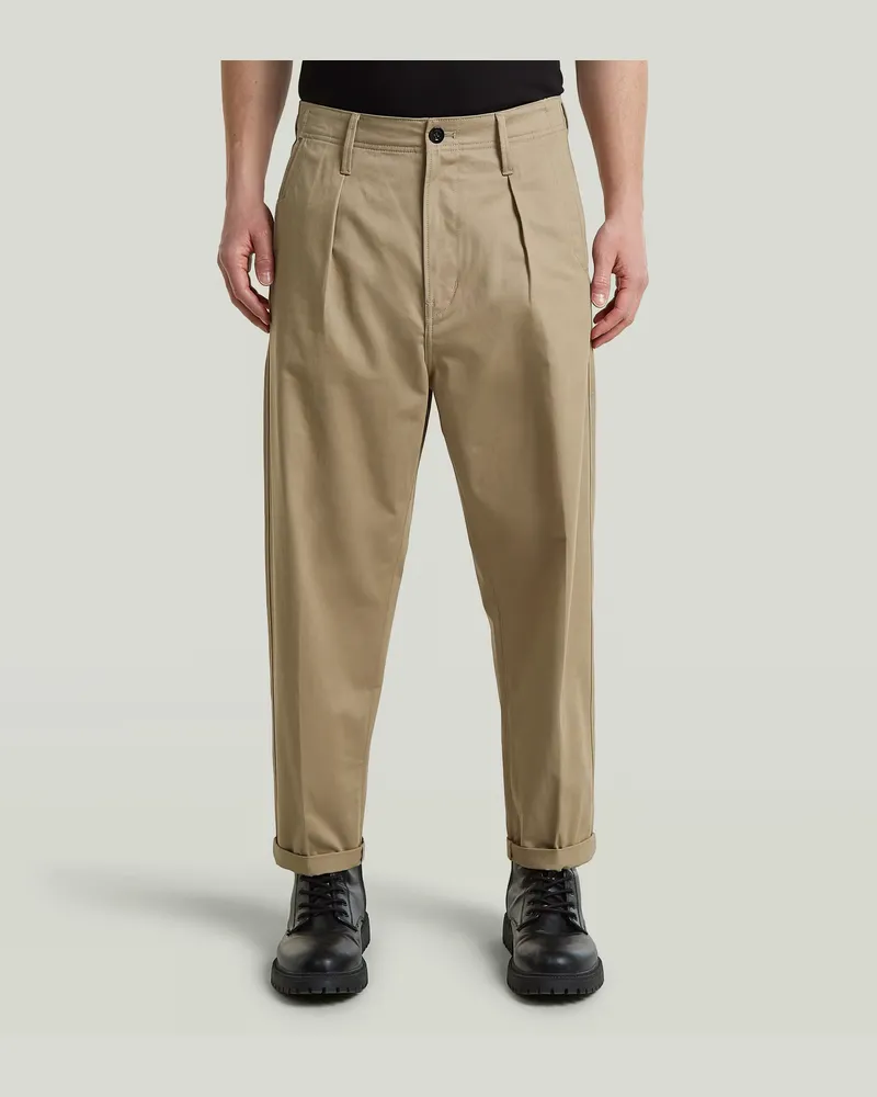 G-STAR RAW Pleated Chino Relaxed Tapered - Beige - Herren Beige