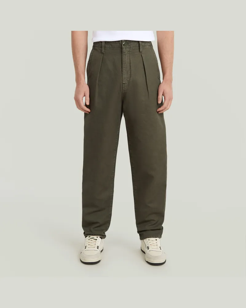G-STAR RAW Pleated Chino Relaxed Tapered - Grau - Herren Grau