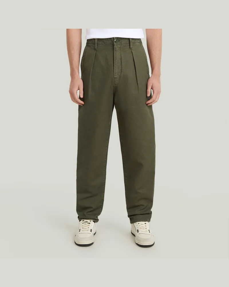 G-STAR RAW Pleated Chino Relaxed Tapered - Grau - Herren Grau