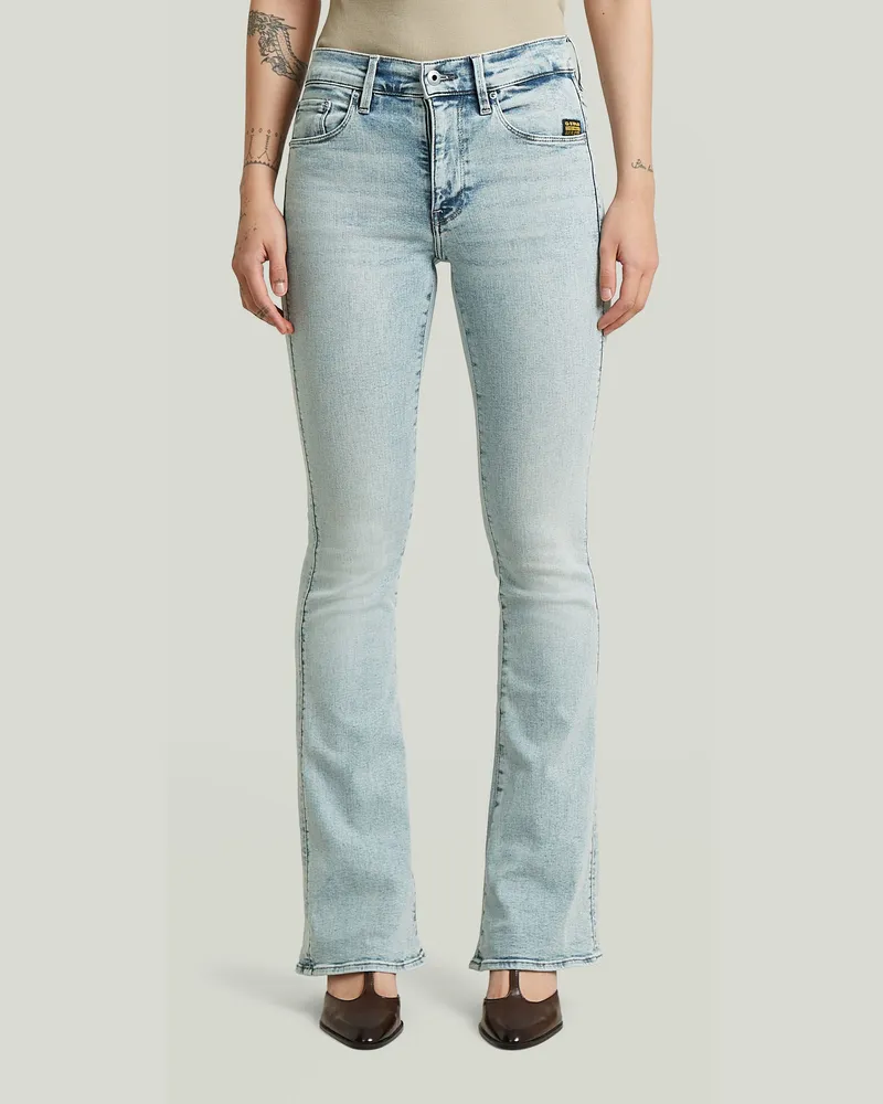 G-STAR RAW 3301 Flare Jeans - Hellblau - Damen Hellblau