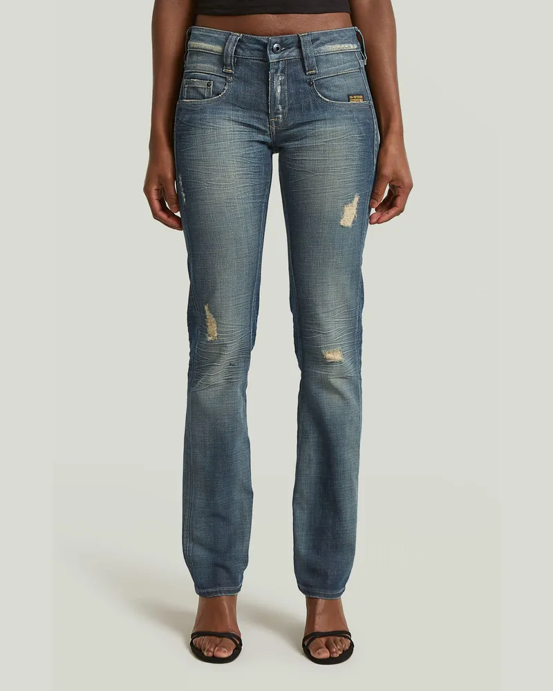 G-STAR RAW Radar Slim Straight Jeans - Mittelblau - Damen Mittelblau
