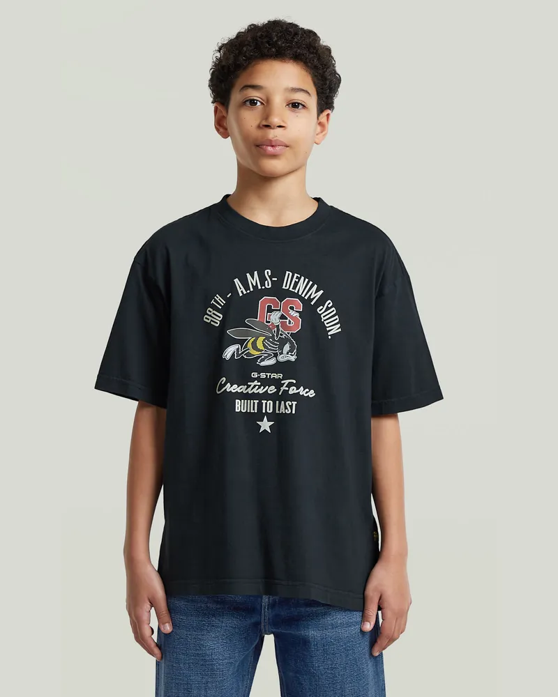 G-STAR RAW Boys Oversized T-Shirt - Dunkelblau - jungen Dunkelblau