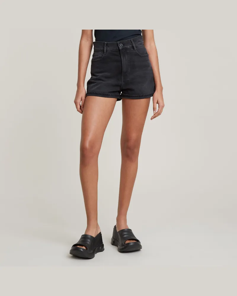 G-STAR RAW Tedie Ultra High Denim Shorts - Schwarz - Damen Schwarz