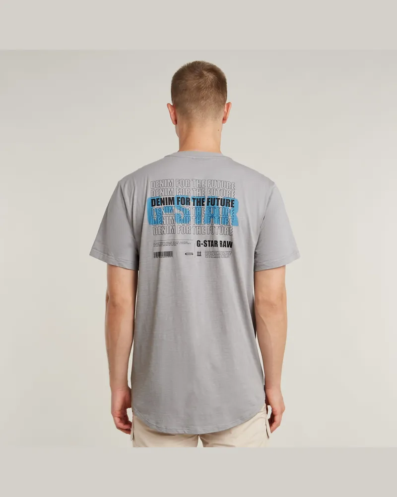 G-STAR RAW Lash Back Graphic T-Shirt - Grau - Herren Grau