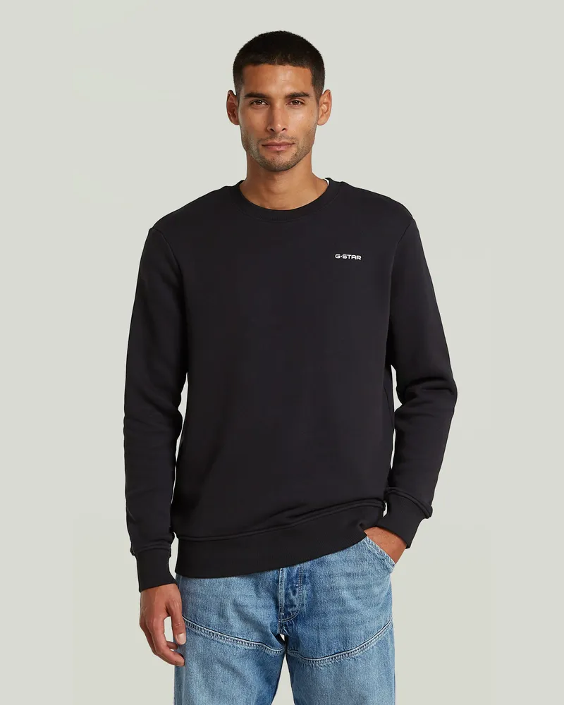 G-STAR RAW Logo Sweatshirt - Schwarz - Herren Schwarz