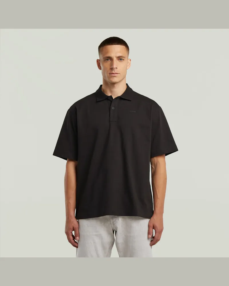 G-STAR RAW Loose Polo - Schwarz - Herren Schwarz