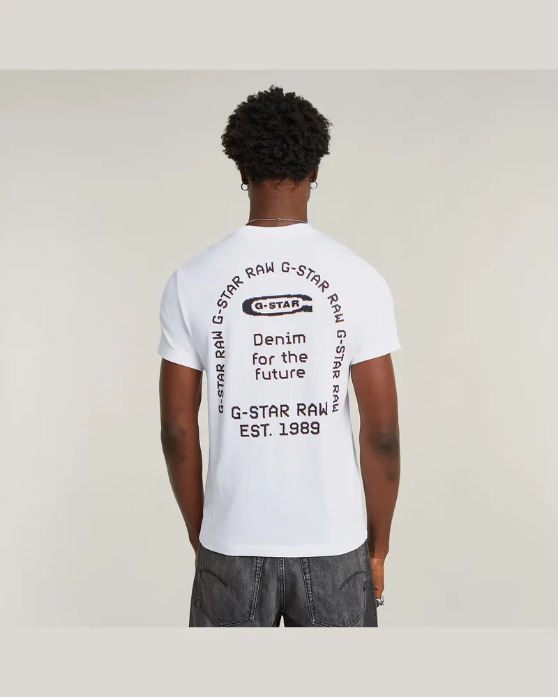 G-STAR RAW Back Graphic Arch T-Shirt - Weiß - Herren Weiß