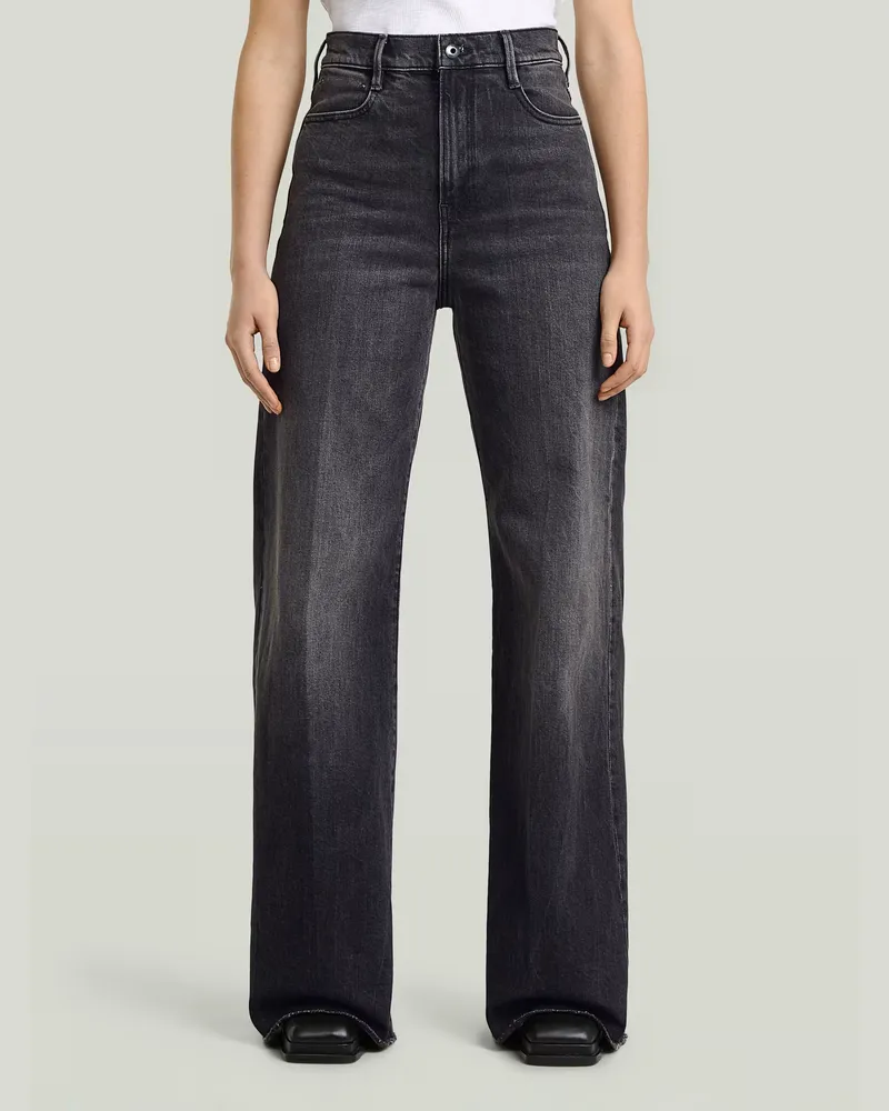 G-STAR RAW Deck Ultra High Wide Leg Jeans - Grau - Damen Grau