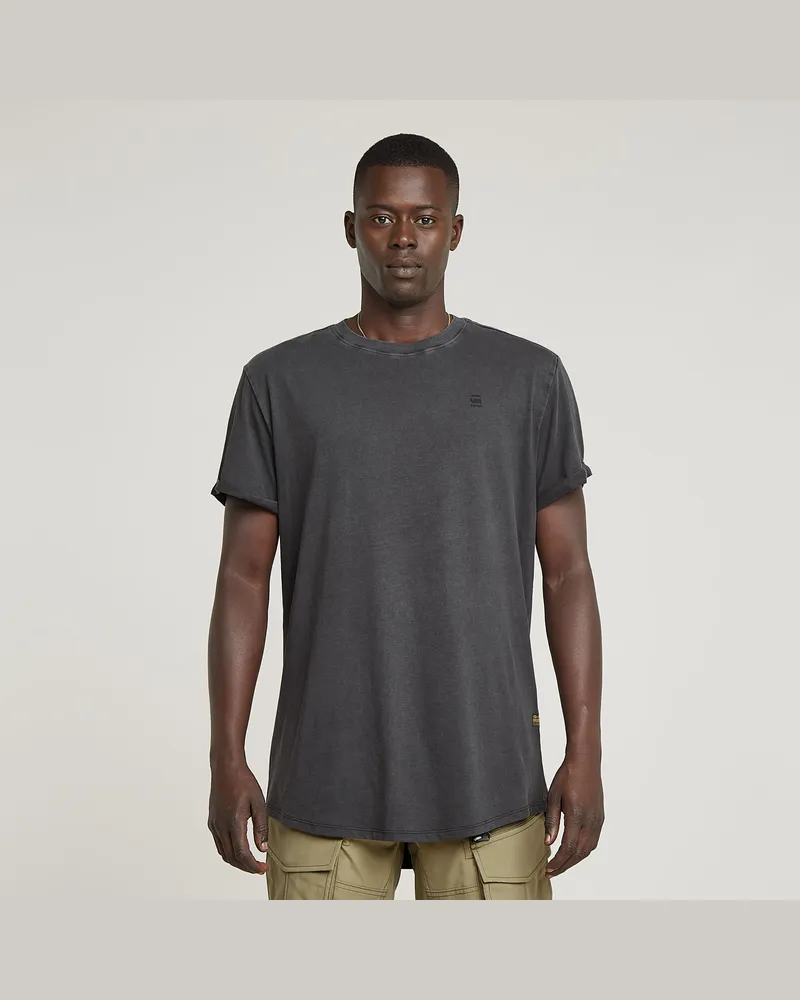 G-STAR RAW Text Back Graphic Overdyed Lash T-Shirt - Schwarz - Herren Schwarz