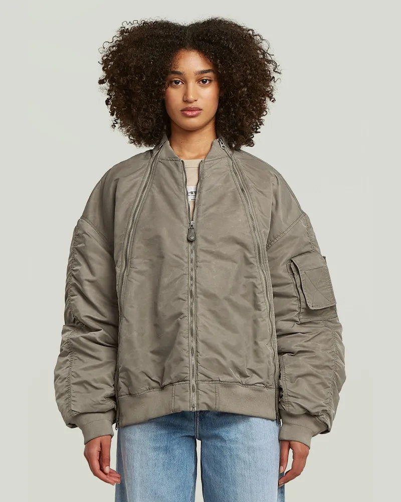 G-STAR RAW Macro Balloon Bomber - Weiß - Damen Weiß