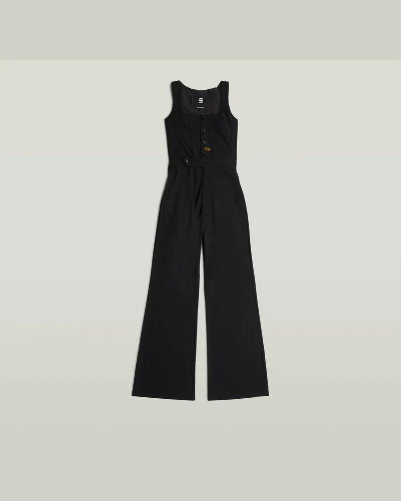 G-STAR RAW High Waist Jumpsuit - Schwarz - Damen Schwarz