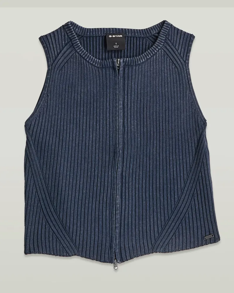 G-STAR RAW 2 Way Washed Slim Knit - Dunkelblau - Damen Dunkelblau