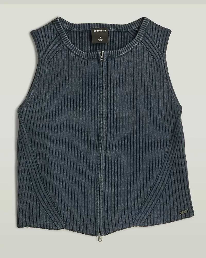 G-STAR RAW 2 Way Washed Slim Knit - Dunkelblau - Damen Dunkelblau