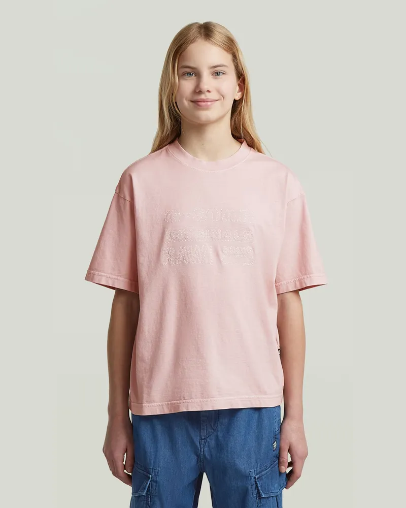 G-STAR RAW Girls Oversized T-Shirt - Pink - mädchen Pink