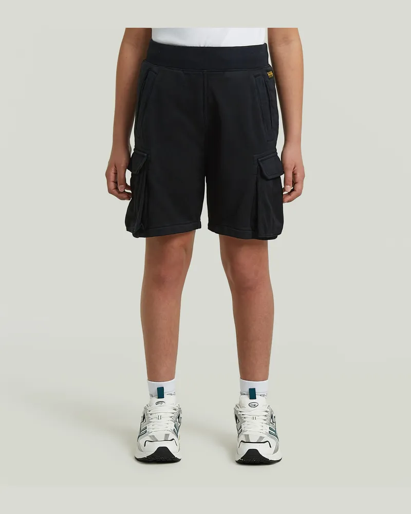 G-STAR RAW Boys Nifous Cargo Sweat Shorts - Schwarz - jungen Schwarz