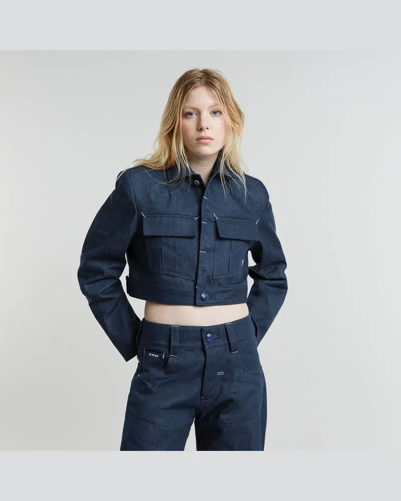 G-STAR RAW Origins Selvedge Jacke - Dunkelblau - Damen Dunkelblau