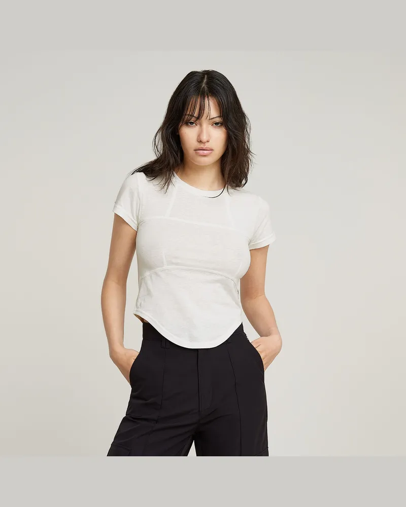 G-STAR RAW Corset Slim Top - Weiß - Damen Weiß
