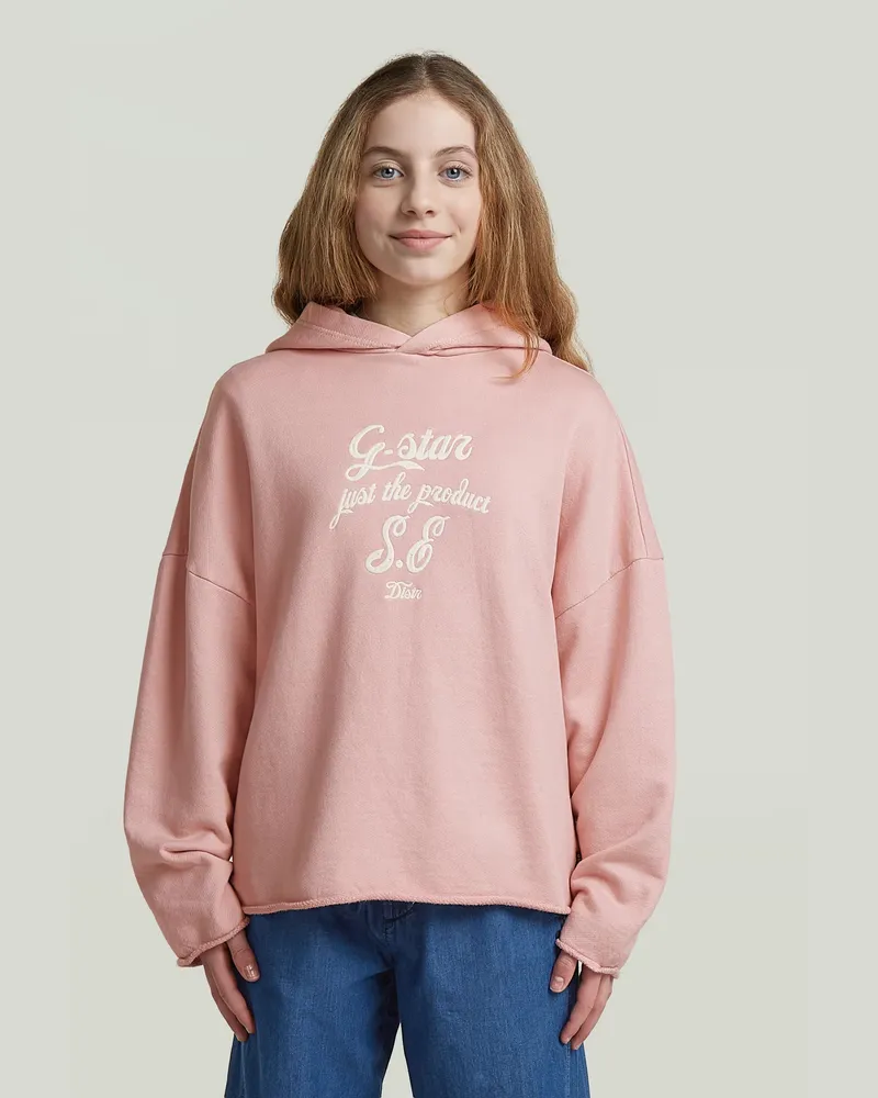 G-STAR RAW Girls Basic Hooded Sweatshirt - Pink - mädchen Pink