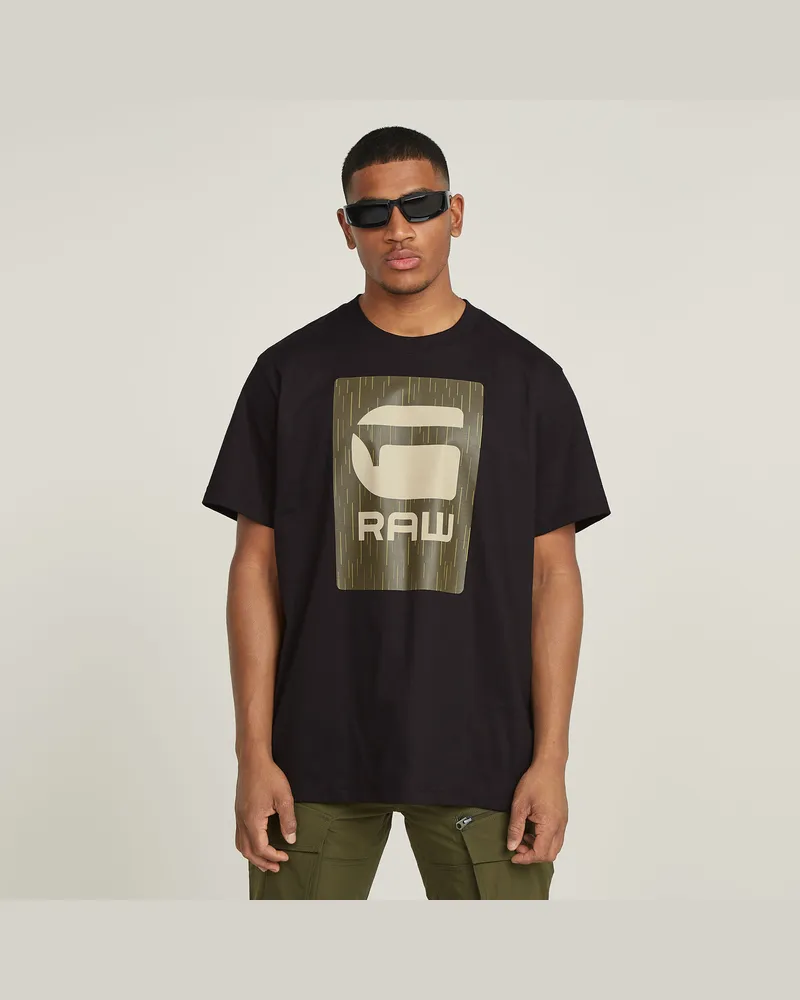 G-STAR RAW Burger Box Rain Loose T-Shirt - Schwarz - Herren Schwarz