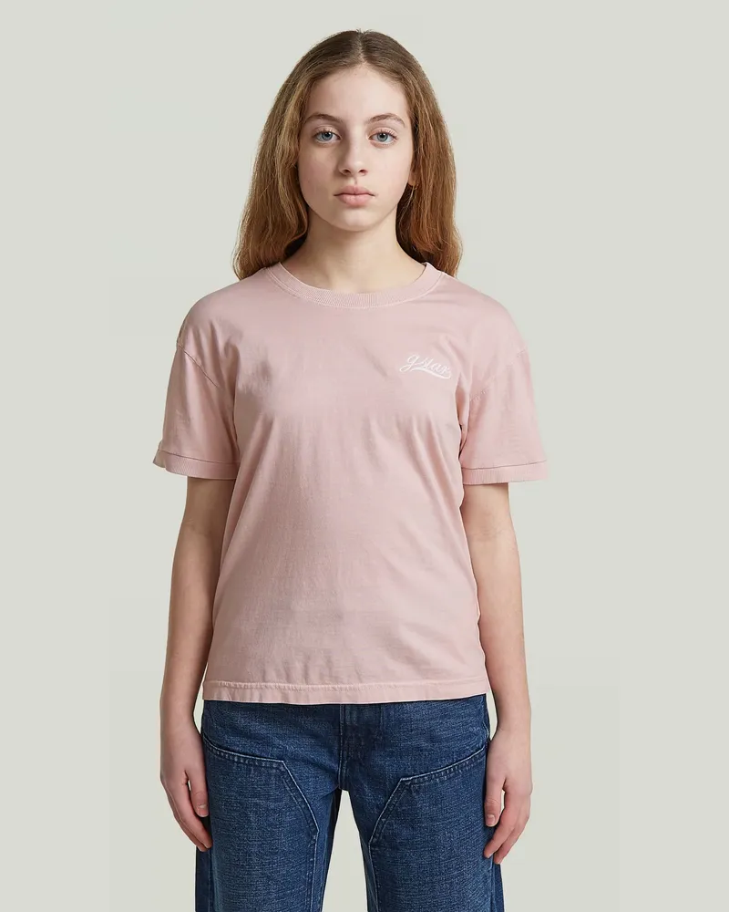 G-STAR RAW Girls Badge Top T-Shirt - Pink - mädchen Pink