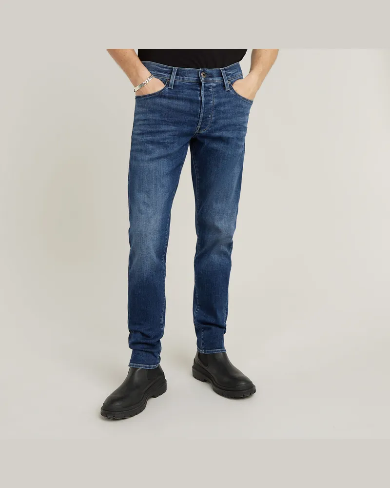 G-STAR RAW 3301 Slim Jeans - Mittelblau - Herren Mittelblau