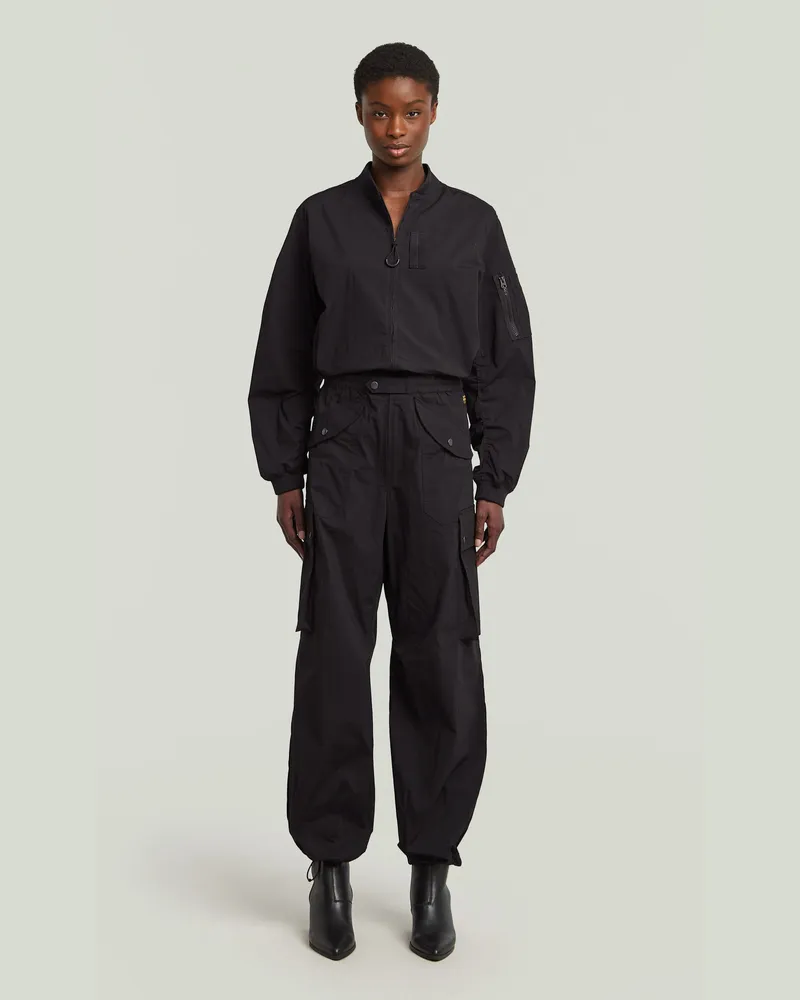 G-STAR RAW Bomber Jumpsuit - Schwarz - Damen Schwarz