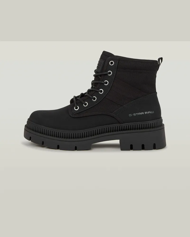 G-STAR RAW Huntington Mid Biker Stiefel - Schwarz - Damen Schwarz
