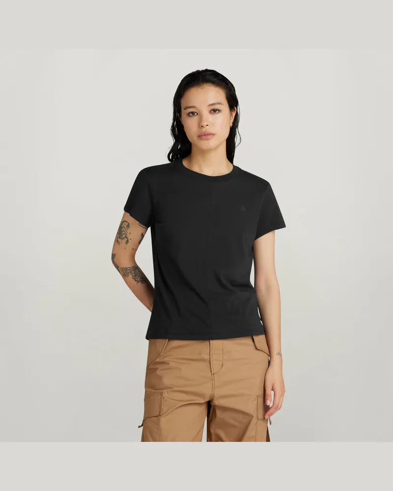 G-STAR RAW Front Seam Top - Schwarz - Damen Schwarz