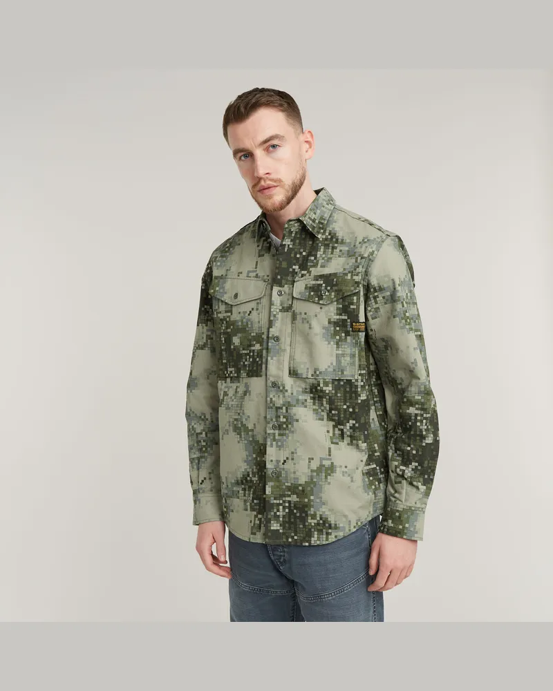 G-STAR RAW Cargo Pocket Regular Hemd - Mehrfarbig - Herren Mehrfarbig