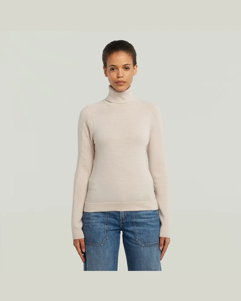 G-STAR RAW Core Turtle Slim Knit - Weiß - Damen Weiß