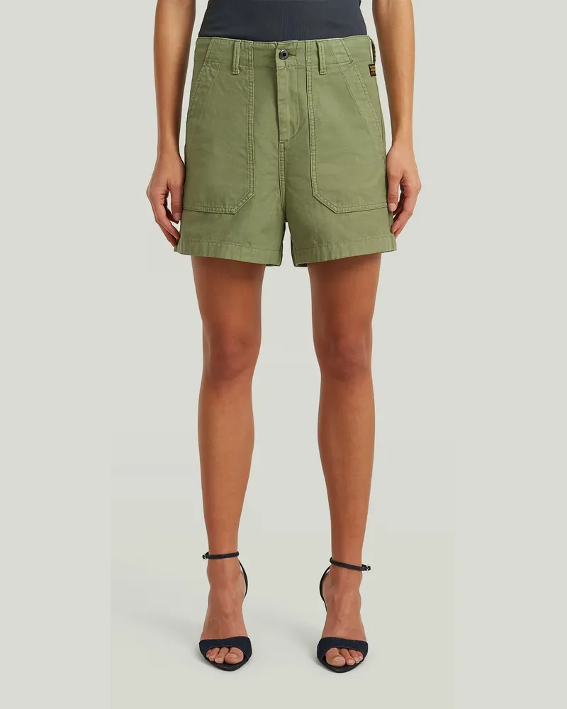 G-STAR RAW Fatigue Shorts - Grün - Damen Grün