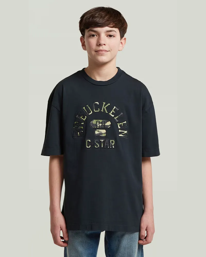 G-STAR RAW Boys Tee Coll Top - Dunkelblau - jungen Dunkelblau