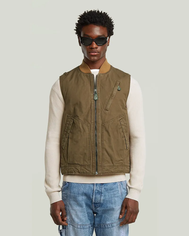 G-STAR RAW Duty Canvas Weste - Braun - Herren Braun