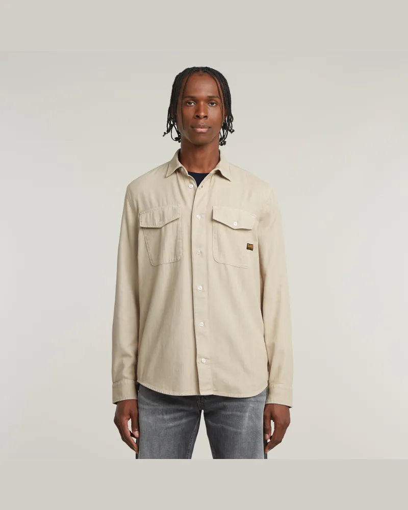 G-STAR RAW Marine Slim Hemd - Beige - Herren Beige