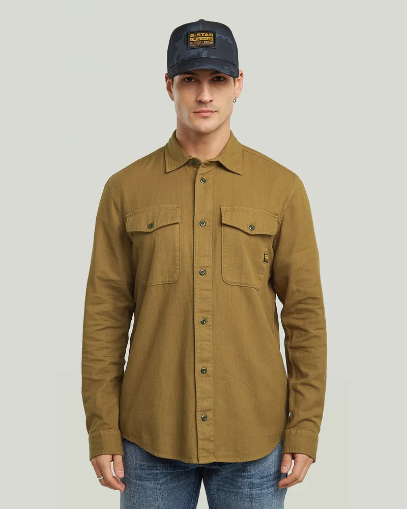 G-STAR RAW Marine Slim Hemd - Braun - Herren Braun