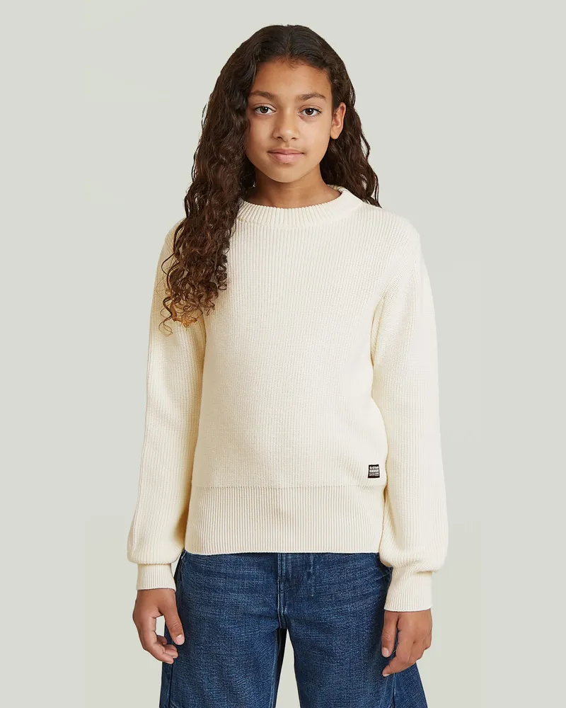 G-STAR RAW Girls Yarciaknit Cardigan - Weiß - mädchen Weiß