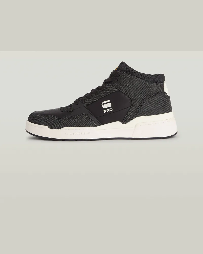 G-STAR RAW Attacc Cup Mid Sneaker - Schwarz - Herren Schwarz