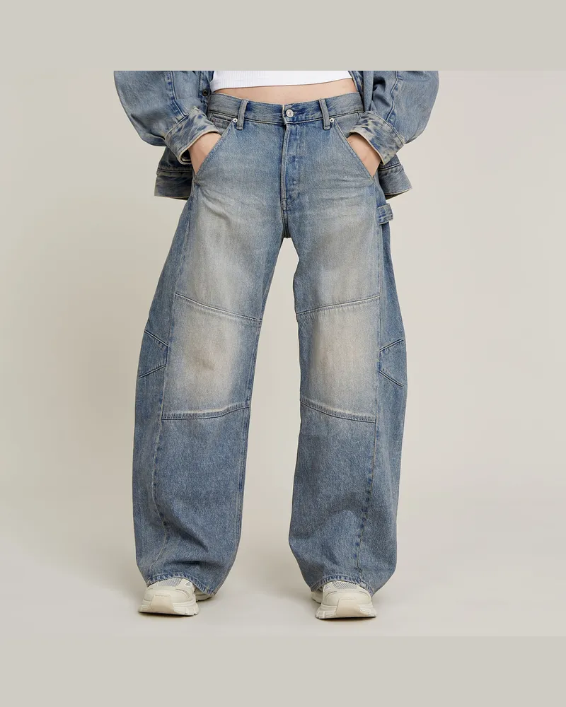 G-STAR RAW Bowey Extreme Carpenter Loose Jeans - Hellblau - Damen Hellblau