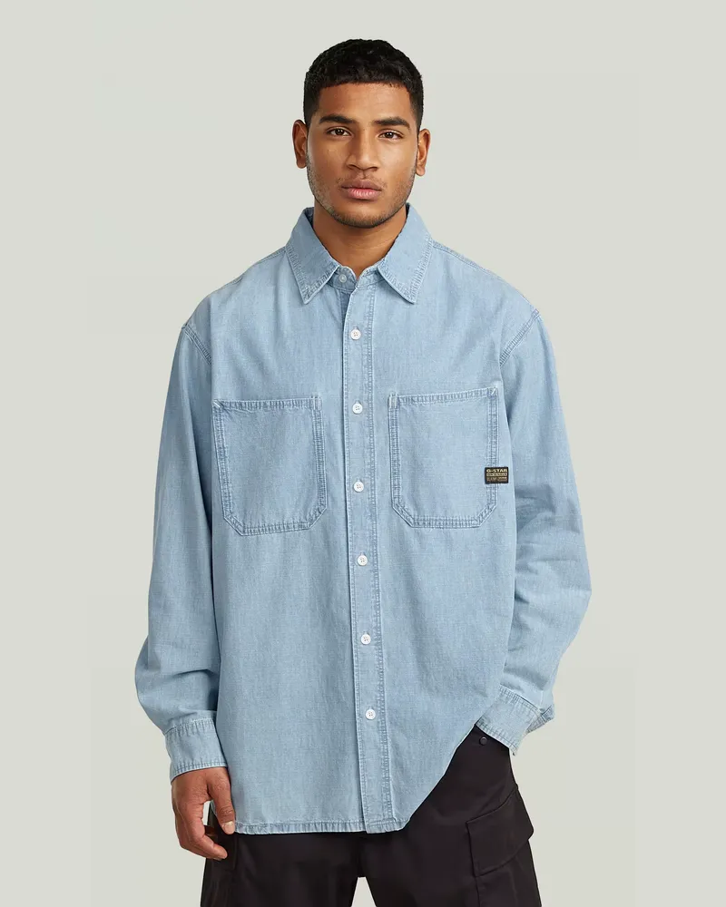 G-STAR RAW Relaxed 2-Pocket Shirt - Hellblau - Herren Hellblau