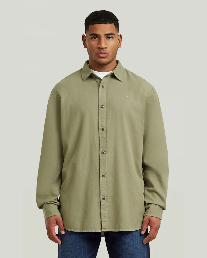 G-STAR RAW Clean Regular Hemd - Grün - Herren Grün