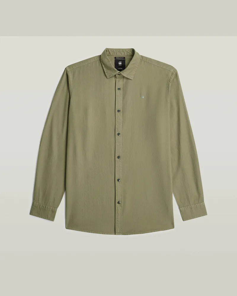 G-STAR RAW Clean Regular Hemd - Grün - Herren Grün