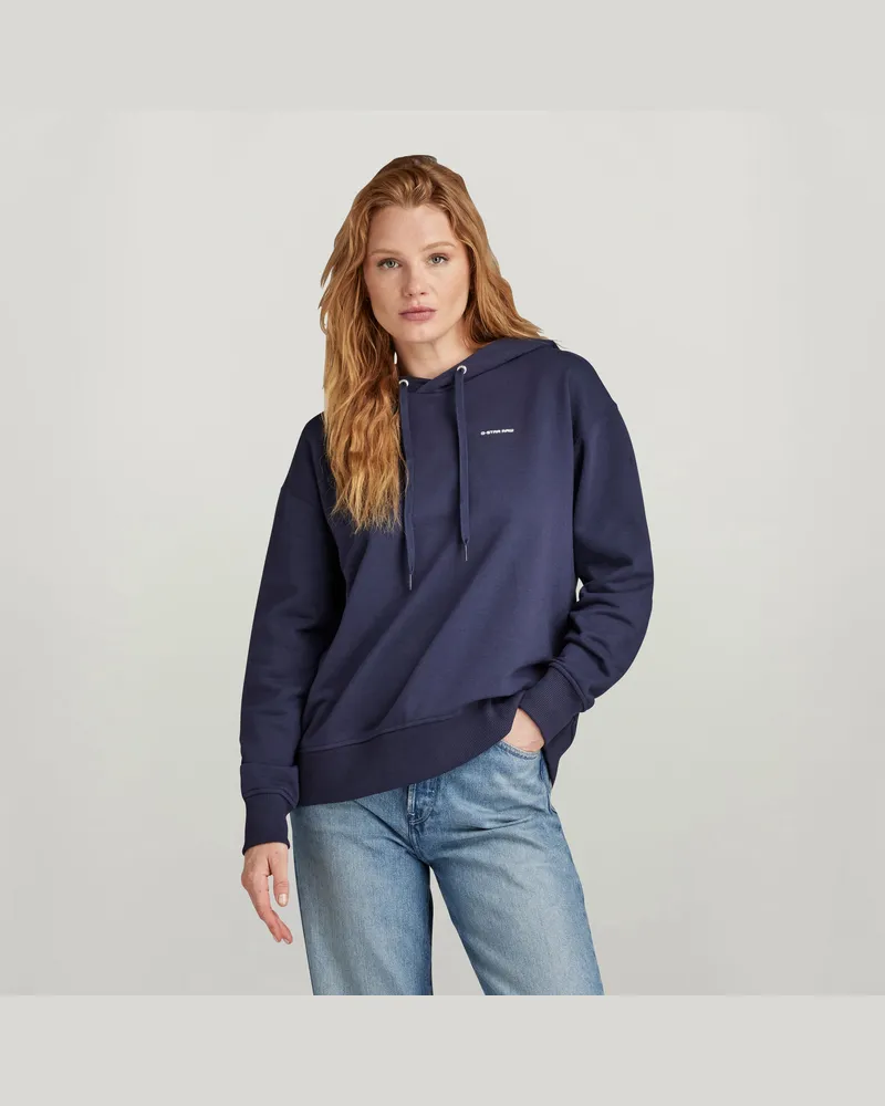 G-STAR RAW Graphic Core Hooded Sweatshirt - Dunkelblau - Damen Dunkelblau