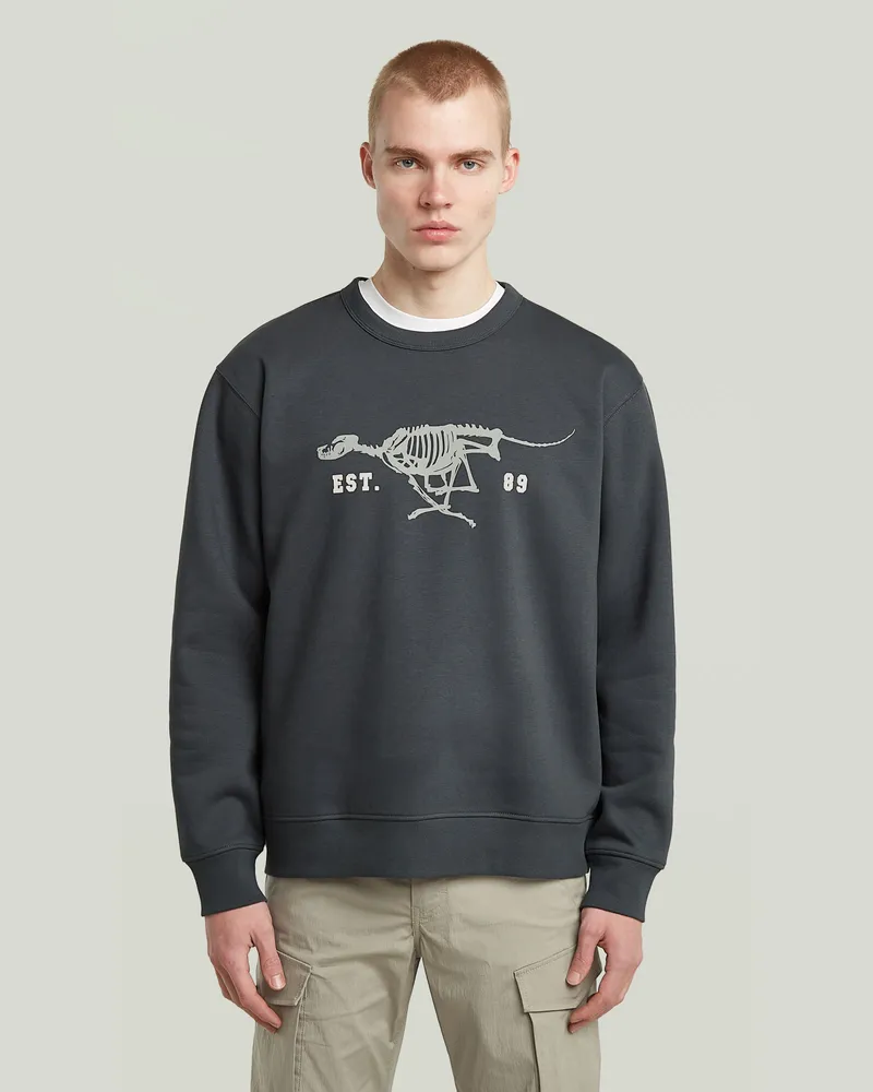 G-STAR RAW Running Dog Sweatshirt - Dunkelblau - Herren Dunkelblau