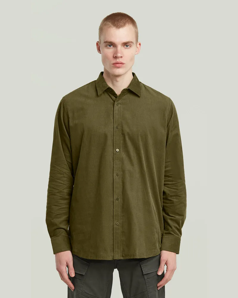 G-STAR RAW Clean Regular Hemd - Grün - Herren Grün