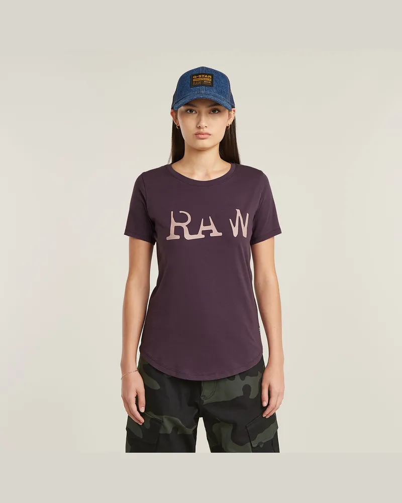 G-STAR RAW RAW Optic Slim Top - Lila - Damen Lila