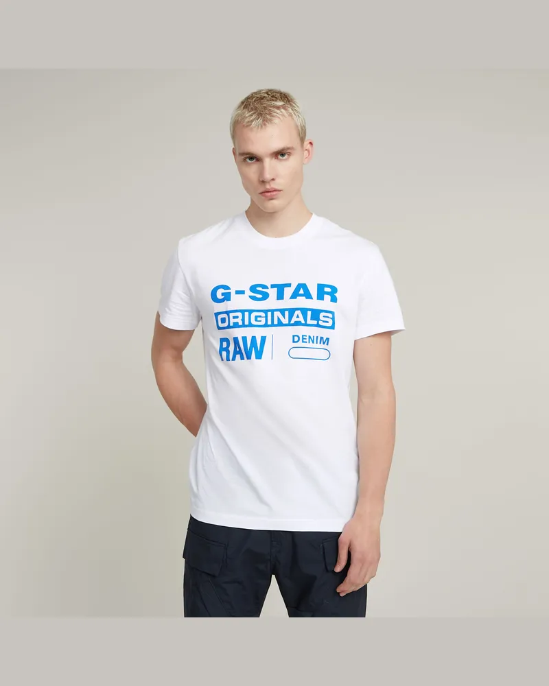 G-STAR RAW Originals T-Shirt - Weiß - Herren Weiß